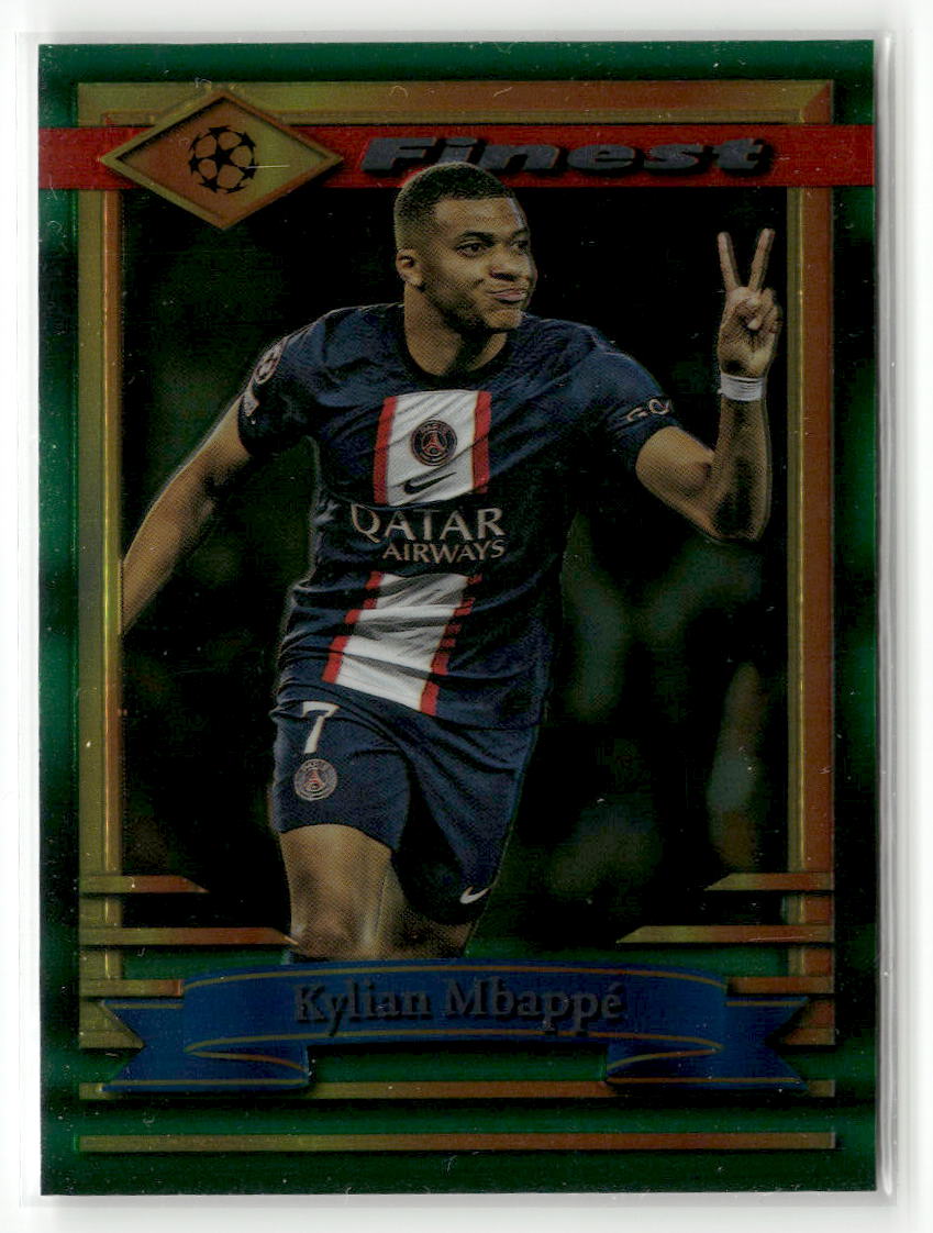 2022-23 Topps Finest Flashbacks UEFA Club Competitions #50 Kylian Mbappé
