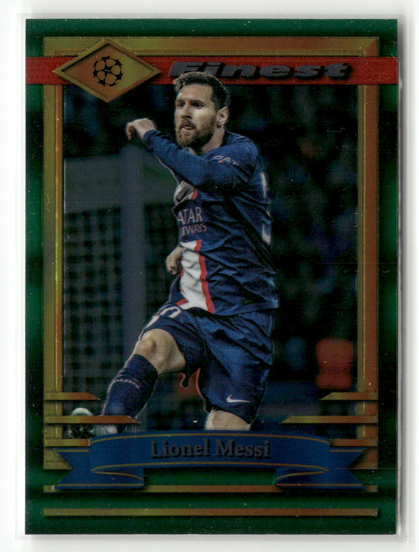 2022-23 Topps Finest Flashbacks UEFA Club Competitions #30 Lionel Messi
