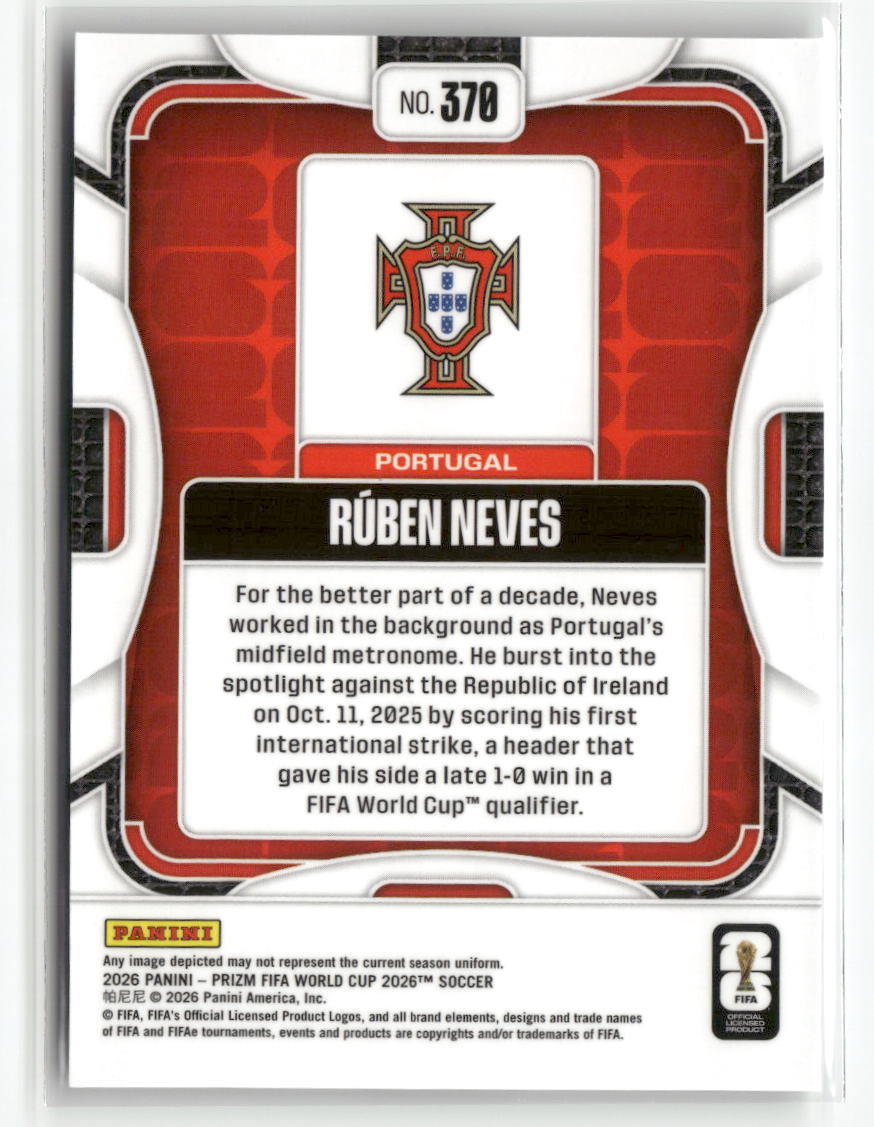 2026 Panini Prizm FIFA World Cup #370 Ruben Neves