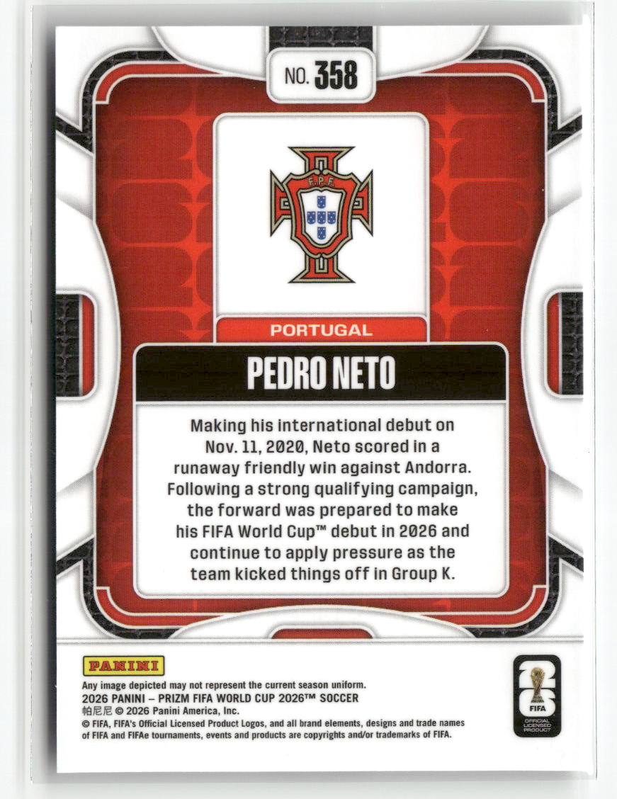 2026 Panini Prizm FIFA World Cup #358 Pedro Neto