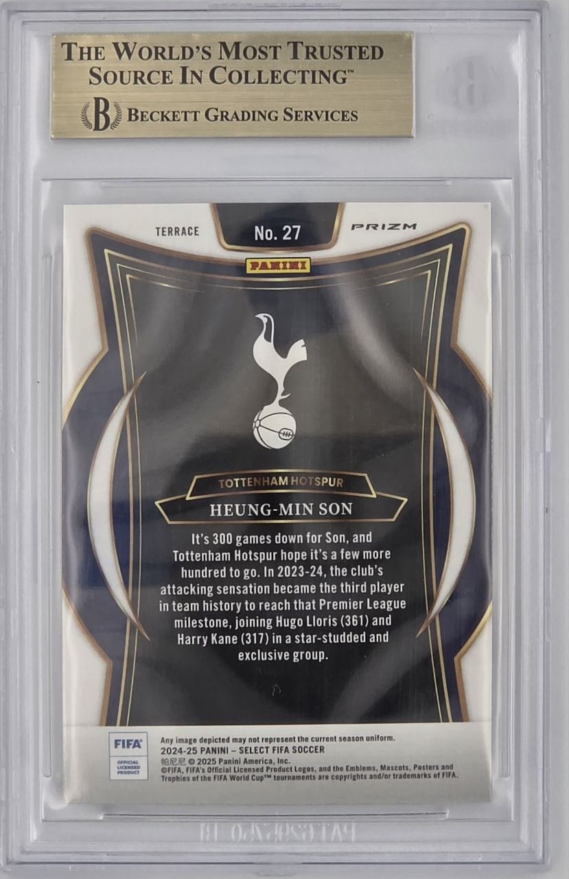 2024-25 Panini Select FIFA #27 Heung-Min Son Zebra BGS 9.5