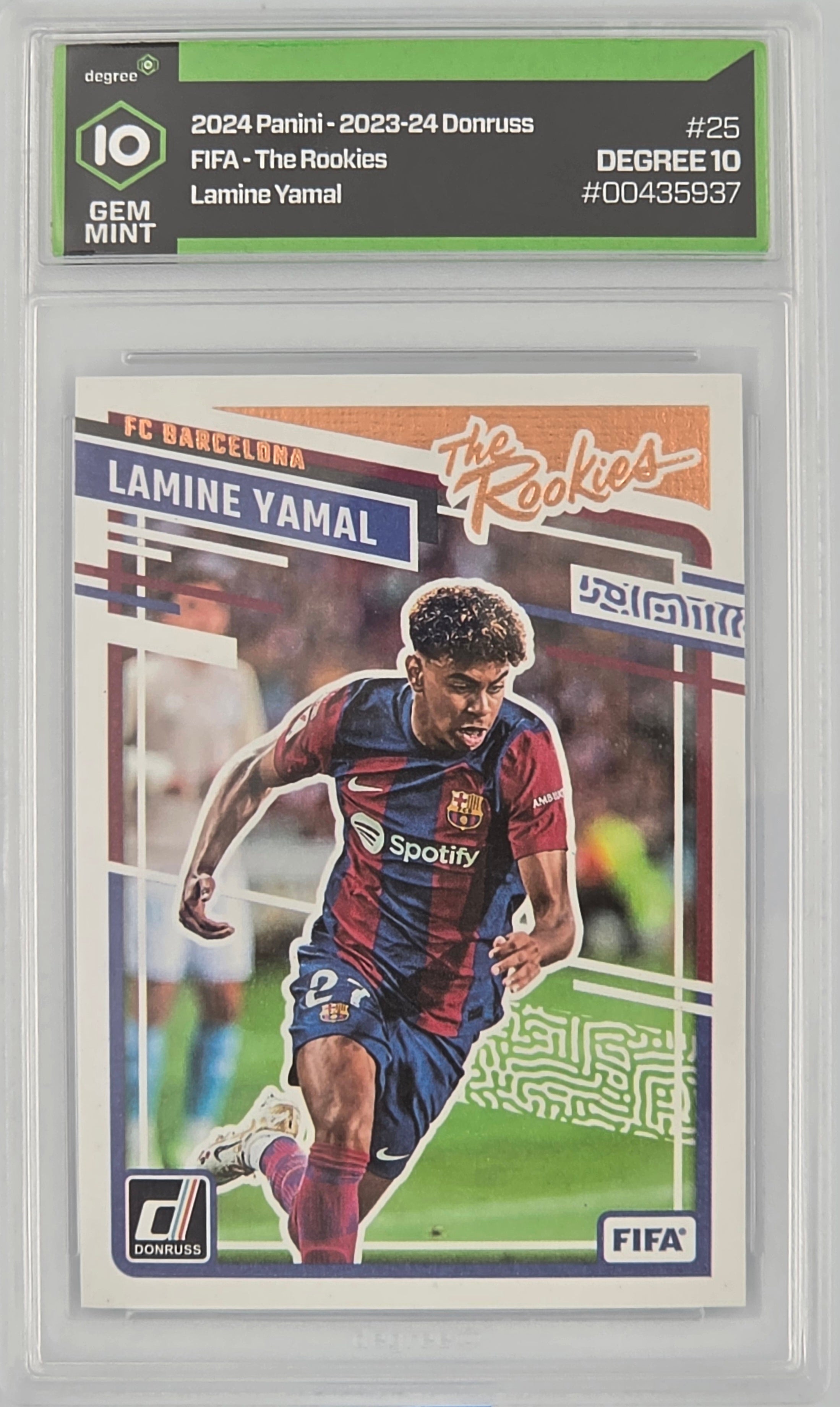2023-24 Donruss #25 Lamine Yamal The Rookies Degree 10 GEM Mint