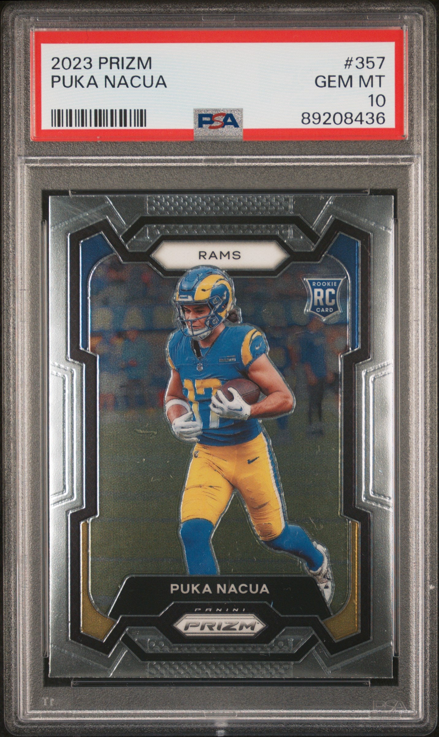 2023 Panini Prizm #357 Puka Nacua PSA 10