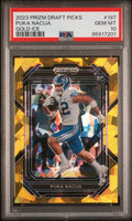 2023 Panini Prizm Draft Picks #197 Puka Nacua Prizms Gold Ice PSA 10