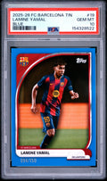 2025-26 Topps FC Barcelona Collector Tin #19 Lamine Yamal Blue PSA 10 #/150