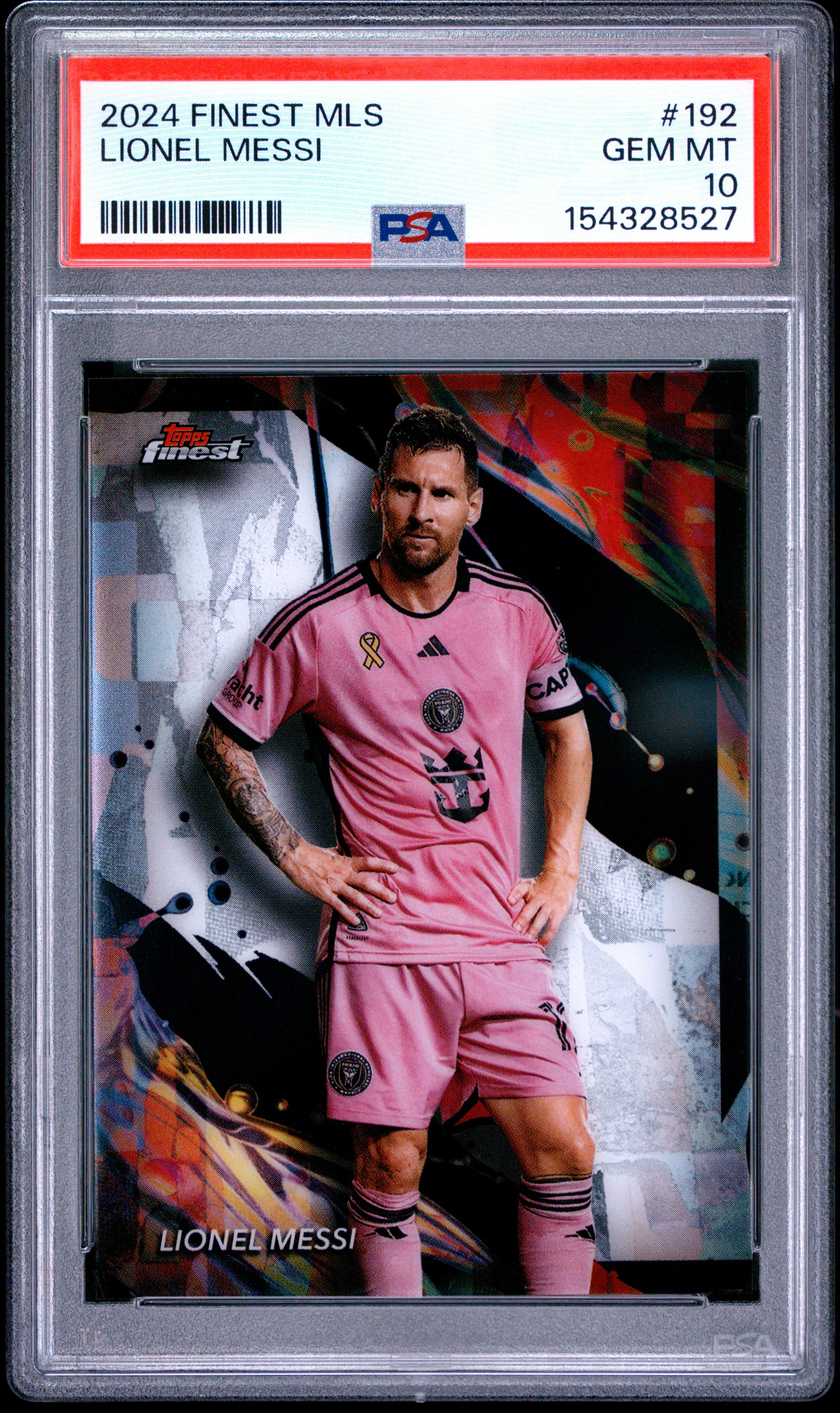 2024 Finest MLS #192 Lionel Messi PSA 10