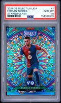 2024-25 Panini Select La Liga #7 Ferran Torres Stained Glass PSA 10