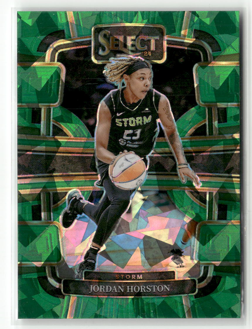 2024 Panini Select WNBA #82 Jordan Horston Prizms Green Ice