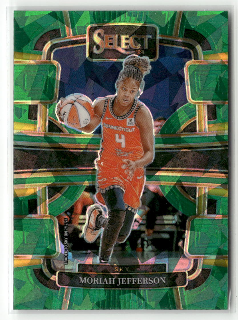 2024 Panini Select WNBA #92 Moriah Jefferson Prizms Green Ice