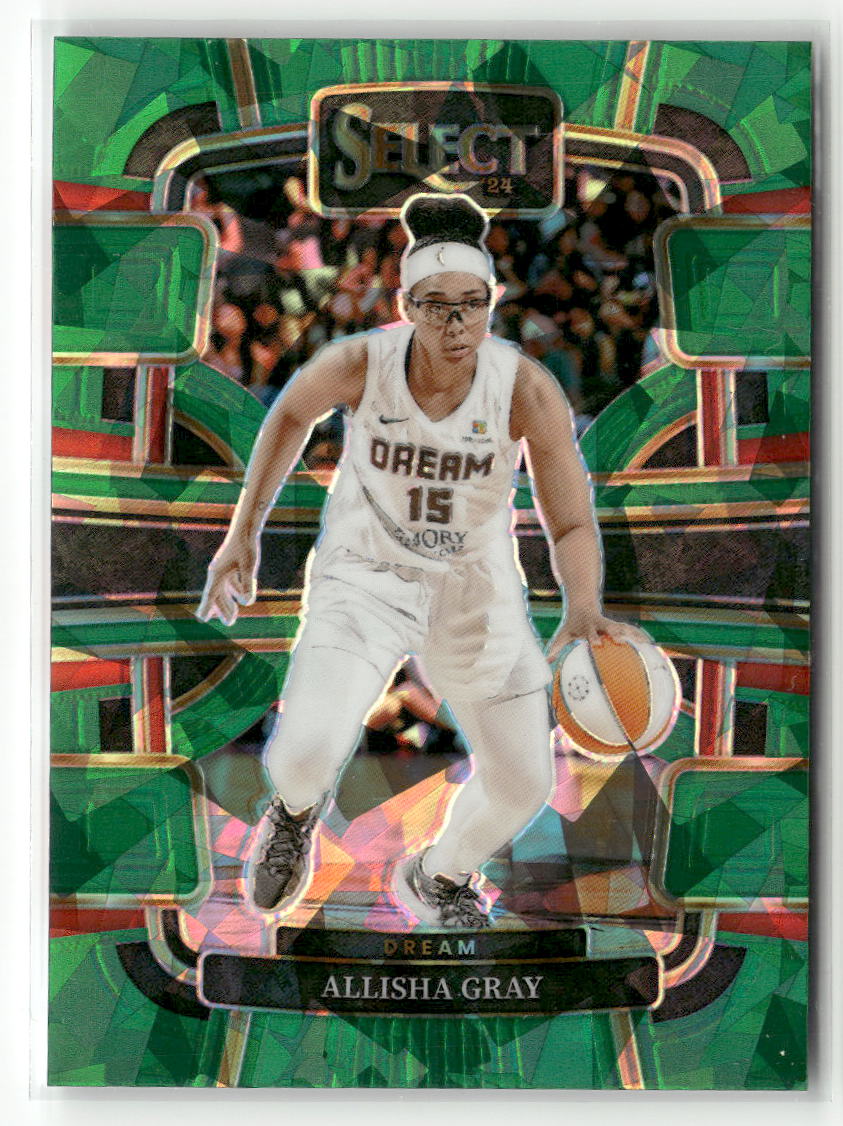 2024 Panini Select WNBA #51 Allisha Gray Prizms Green Ice