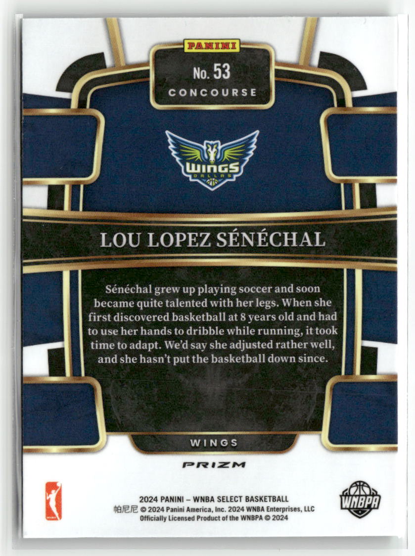 2024 Panini Select WNBA #53 Lou Lopez Senechal Prizms Green Ice