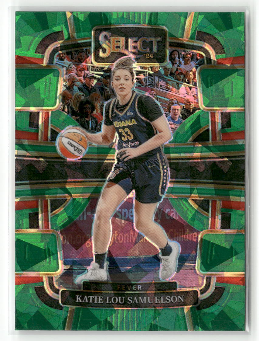 2024 Panini Select WNBA #81 Katie Lou Samuelson Prizms Green Ice