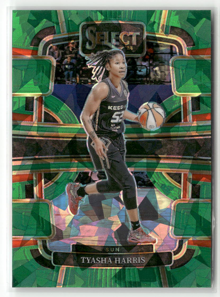 2024 Panini Select WNBA #31 Tyasha Harris Prizms Green Ice
