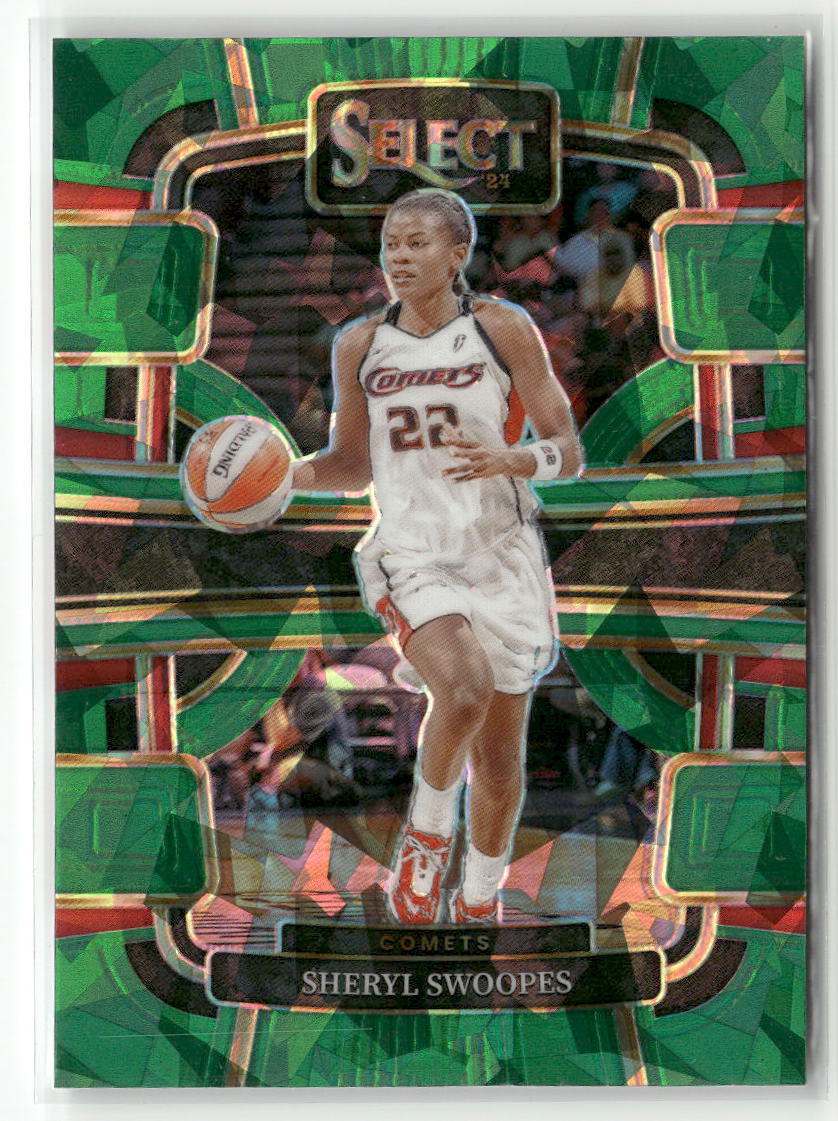 2024 Panini Select WNBA #76 Sheryl Swoopes Prizms Green Ice