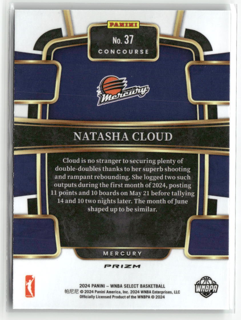 2024 Panini Select WNBA #37 Natasha Cloud Prizms Green Ice