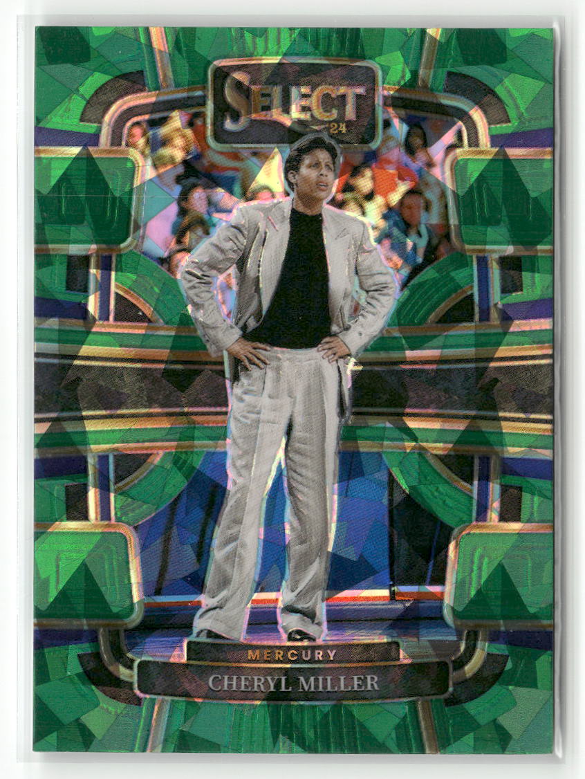 2024 Panini Select WNBA #85 Cheryl Miller Prizms Green Ice