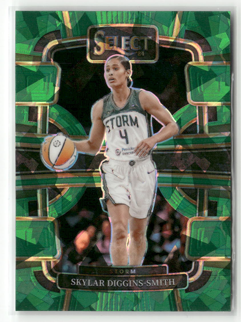 2024 Panini Select WNBA #12 Skylar Diggins-Smith Prizms Green Ice