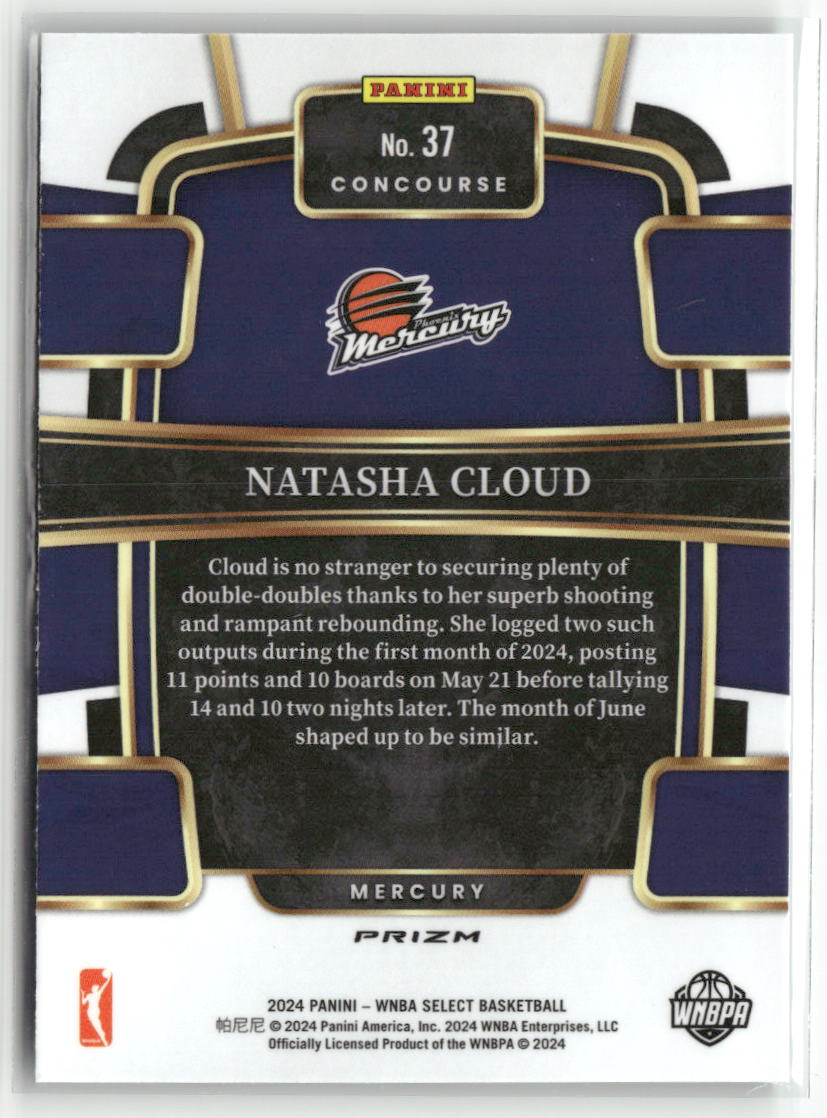 2024 Panini Select WNBA #37 Natasha Cloud Prizms Green Ice