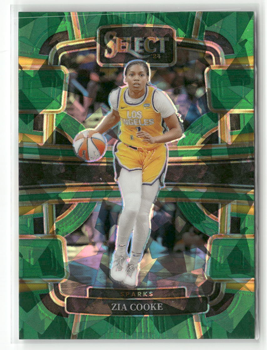 2024 Panini Select WNBA #47 Zia Cooke Prizms Green Ice