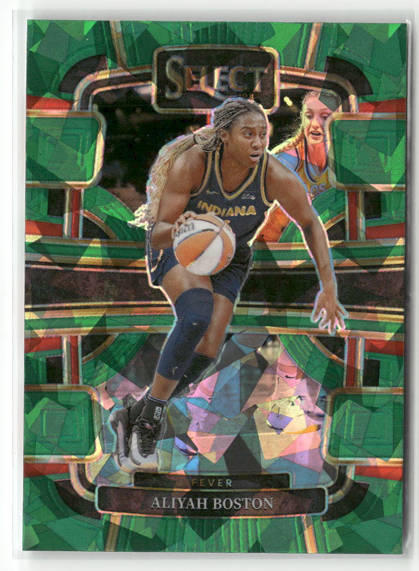 2024 Panini Select WNBA #52 Aliyah Boston Prizms Green Ice