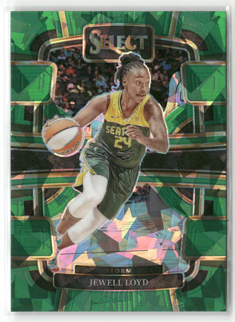 2024 Panini Select WNBA #6 Jewell Loyd Prizms Green Ice
