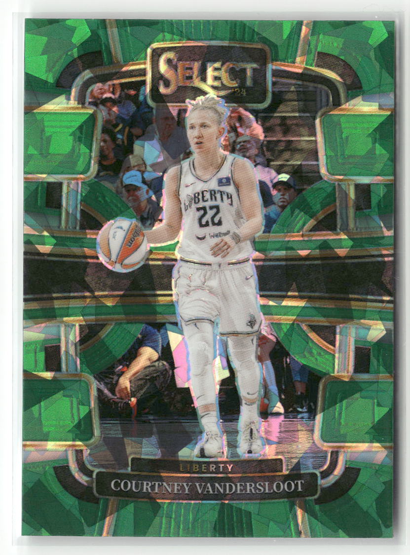 2024 Panini Select WNBA #78 Courtney Vandersloot Prizms Green Ice