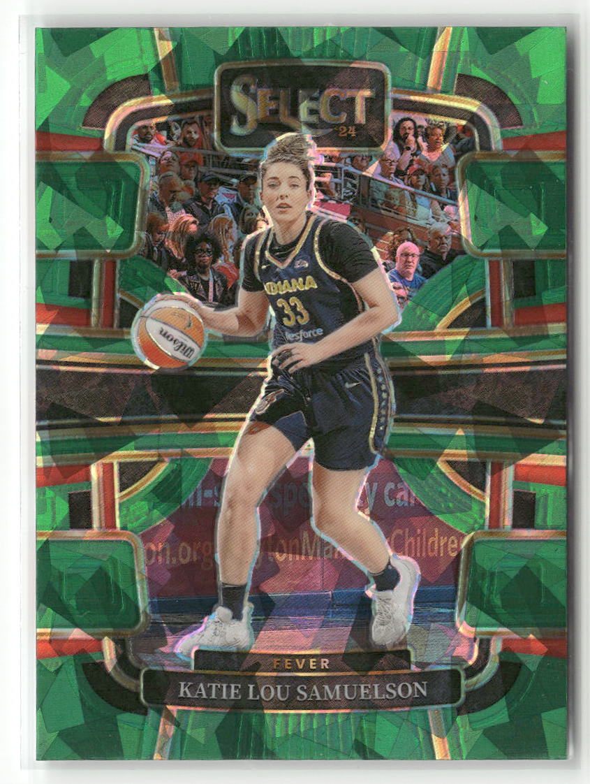 2024 Panini Select WNBA #81 Katie Lou Samuelson Prizms Green Ice