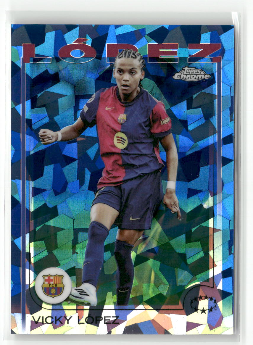 2024-25 Topps Chrome Sapphire UEFA Women's Champions #58 Vicky López