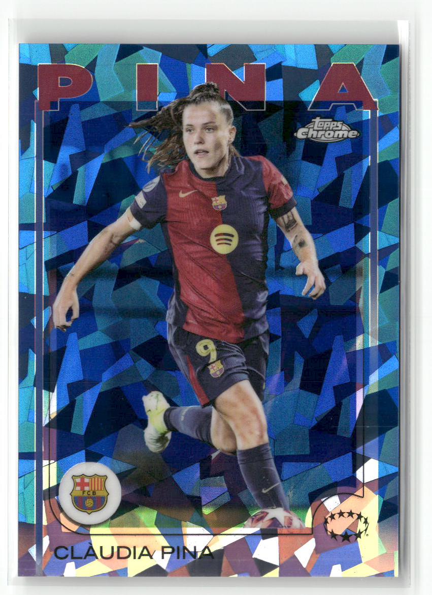 2024-25 Topps Chrome Sapphire UEFA Women's Champions  #21 Clàudia Pina