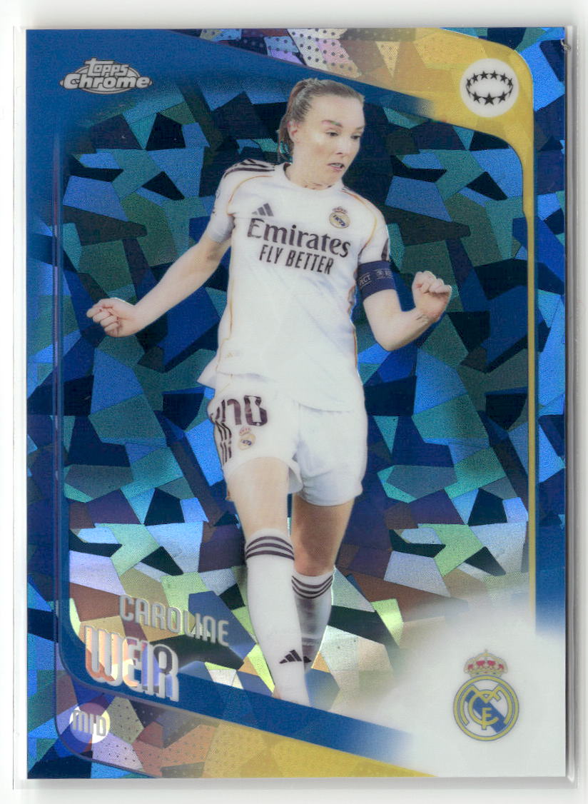 2025-26 Topps Chrome Sapphire Edition UEFA WCL #87 Caroline Weir