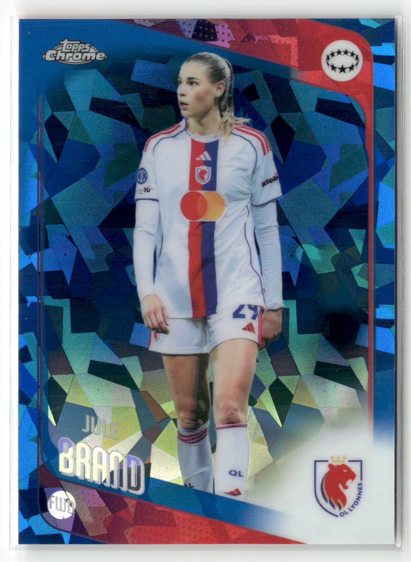 2025-26 Topps Chrome Sapphire Edition UEFA WCL #1 Jule Brand