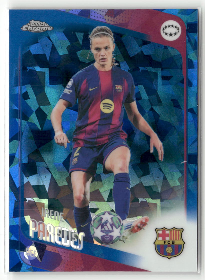 2025-26 Topps Chrome Sapphire Edition UEFA WCL #68 Irene Paredes