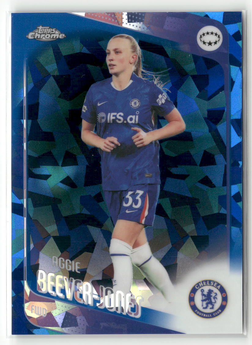 2025-26 Topps Chrome Sapphire Edition UEFA WCL #19 Aggie Beever-Jones