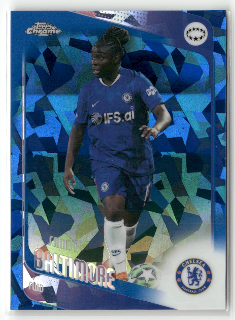 2025-26 Topps Chrome Sapphire Edition UEFA WCL #67 Sandy Baltimore