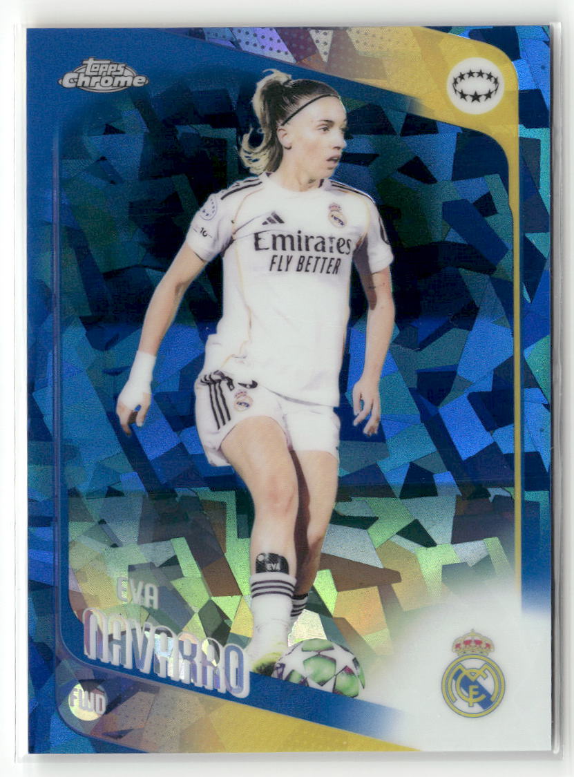 2025-26 Topps Chrome Sapphire Edition UEFA WCL #25 Eva Navarro