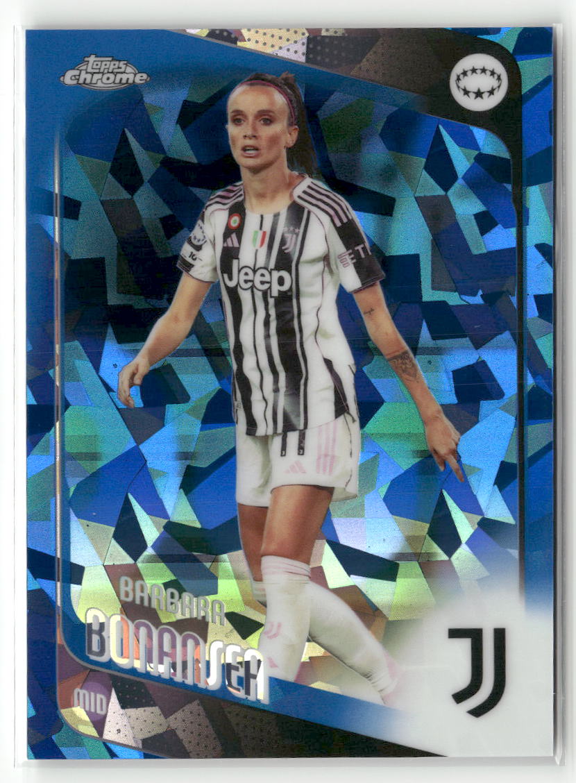 2025-26 Topps Chrome Sapphire Edition UEFA WCL #61 Barbara Bonansea