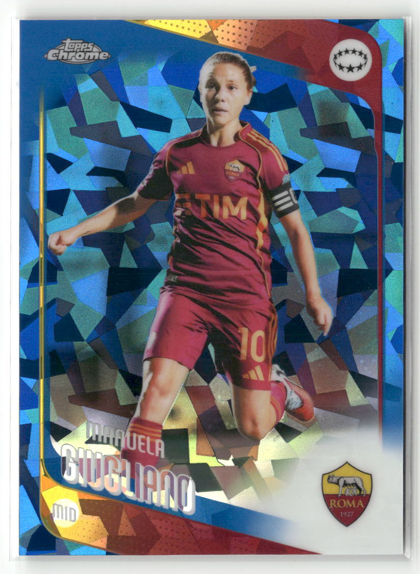 2025-26 Topps Chrome Sapphire Edition UEFA WCL #47 Manuela Giugliano