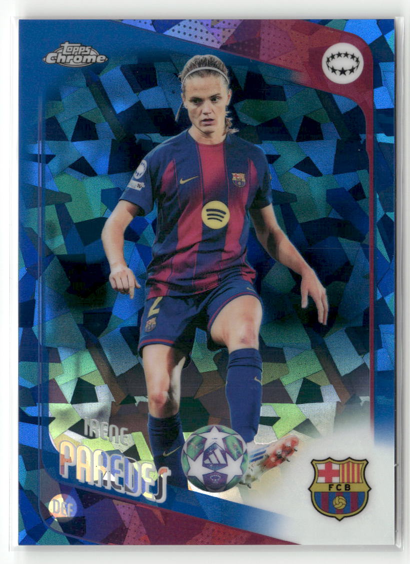 2025-26 Topps Chrome Sapphire Edition UEFA WCL #68 Irene Paredes