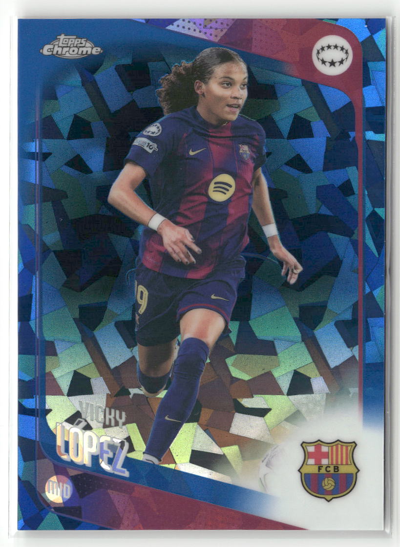 2025-26 Topps Chrome Sapphire Edition UEFA WCL #46 Vicky López